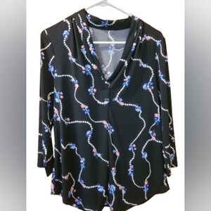 Charter Club Pleated V-Neck Top